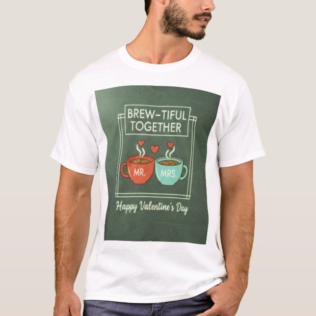"Brew-tiful Together" VDay T-Shirt (Front)