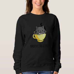 Brew To A Kill Black Cat Detective Tea Cup Cosy My Sweatshirt