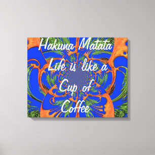 Brew Up Adventure: Life's Coffee, Acacia Tree Canvas Print