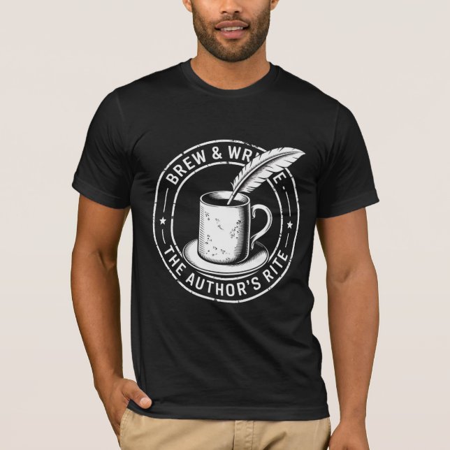 Brew & Write – The Author's Rite T-Shirt (Front)