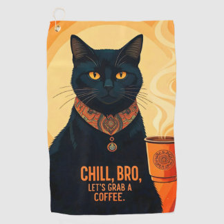 Brewed and Relaxed Golf Towel