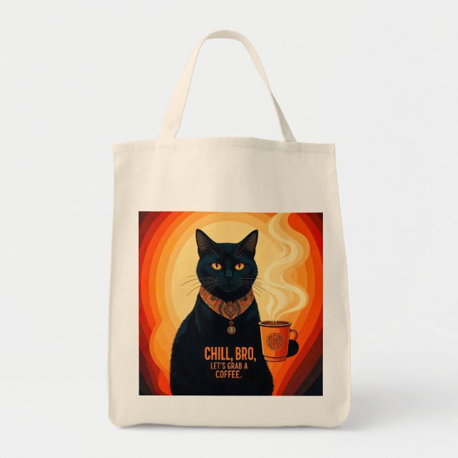 Brewed and Relaxed Tote Bag (Front)