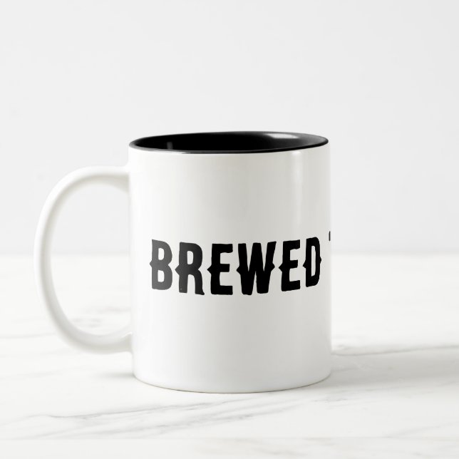 Brewed to be wild Two-Tone coffee mug (Left)