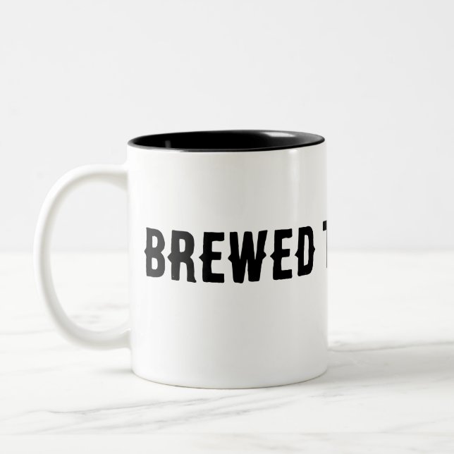 Brewed to be wild Two-Tone coffee mug (Left)
