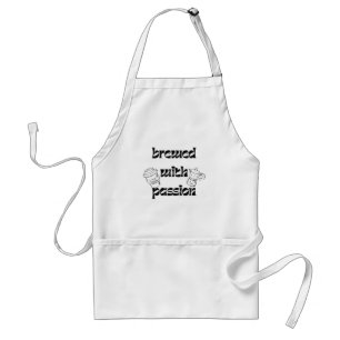 Brewed With Passion Bold Coffee Cup Apron