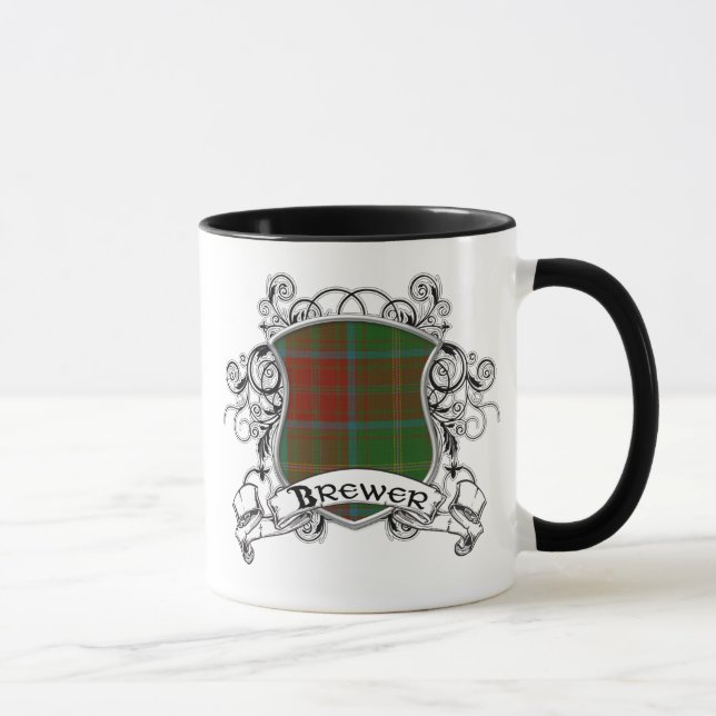 Brewer Tartan Shield Mug (Right)