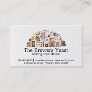 Brewery Accessories   Restaurant   Beer Garden  Business Card