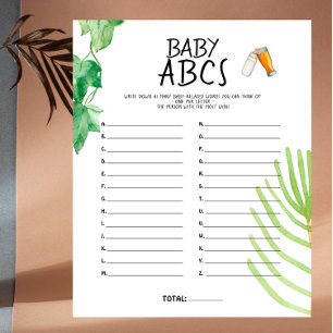 Brewery Baby - Colour - Baby Shower Baby ABCs Game