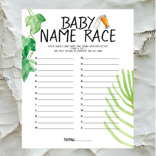 Brewery Baby - Colour - Baby Shower Name Race Game
