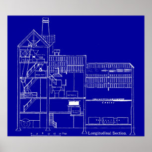 Brewery Blueprint Poster