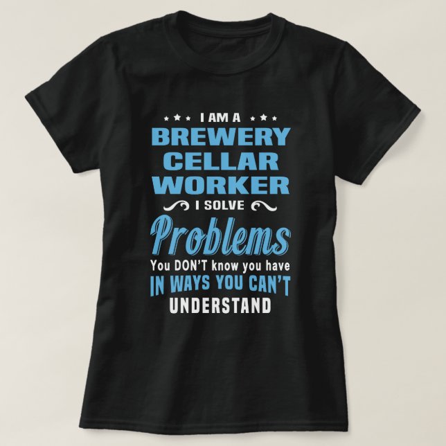 Brewery Cellar Worker T-Shirt (Design Front)