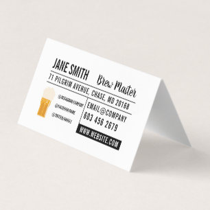 Brewery   Pub House   Beer Mug Business Card