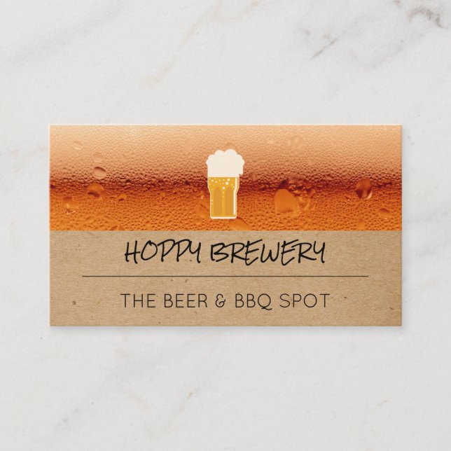 Brewery | Pub House | Beer Mug Business Card (Front)