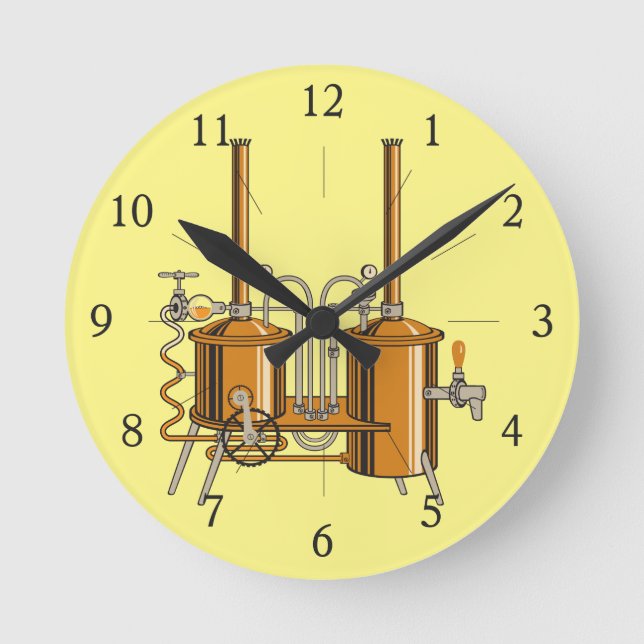 Brewery Round Clock (Front)