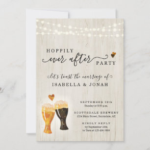 Brewery Wedding Reception Only Invitation
