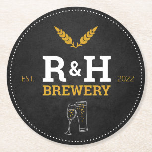 Brewery Wedding Shower Beer Drink Coaster Favour