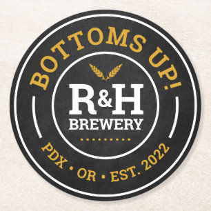 Brewery Wedding Shower Beer Drink Coaster Favour