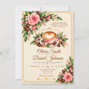 Brewing a Beautiful Romance Forever Invitation