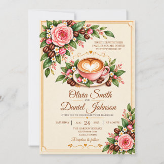 Brewing a Beautiful Romance Forever Invitation
