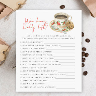 Brewing baby shower - Game Who knows daddy best