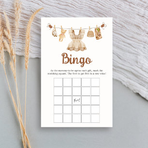 Brewing Coffee Baby Shower Bingo Game