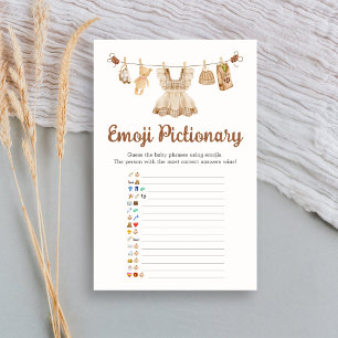 Brewing Coffee Baby Shower Emoji Pictionary Game