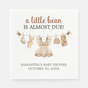 Brewing Coffee Baby Shower Napkin
