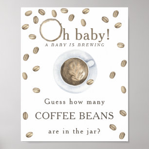 Brewing coffee - How many coffee beans Poster