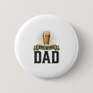 Brewing Dad Beer Vintage Engraving Shirt Design_1 6 Cm Round Badge