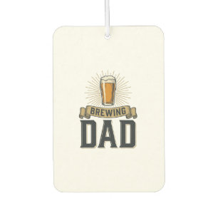 Brewing Dad Beer Vintage Engraving Shirt Design_1 Car Air Freshener