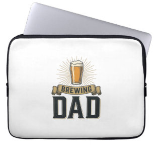 Brewing Dad Beer Vintage Engraving Shirt Design_1 Laptop Sleeve