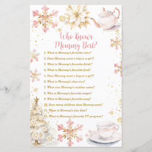 Brewing Pink Winter Tea Party Who Knows Mommy Best