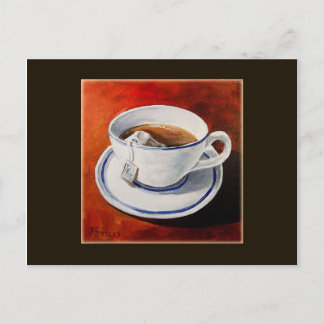 Brewing Tea in a Cup Postcard