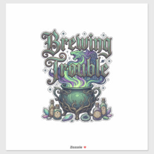 Brewing Trouble Cauldron Dragon Alchemy Crystals H