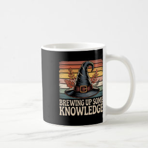 Brewing Up Some Knowledge Halloween Design Coffee Mug