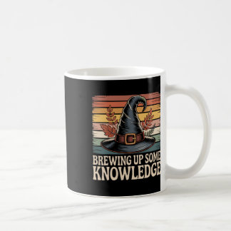 Brewing Up Some Knowledge Halloween Design Coffee Mug