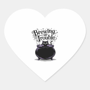 Brewing Up Trouble Classic T-Shirt Heart Sticker