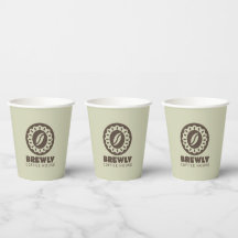 Brewly coffee house logo