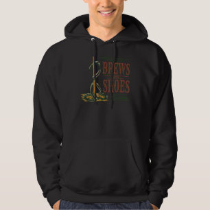 Brews and Shoes Horseshoe Throwing Pitching Throwe Hoodie