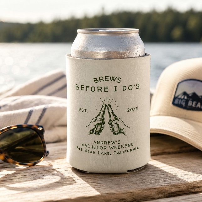 Brews Before I Do's Bachelor Party Custom  Can Cooler (Creator Uploaded)