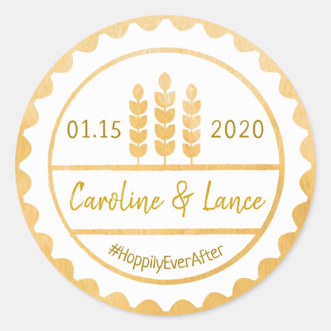 Brews Before I Do's Beer Bottle Cap Sticker (Front)