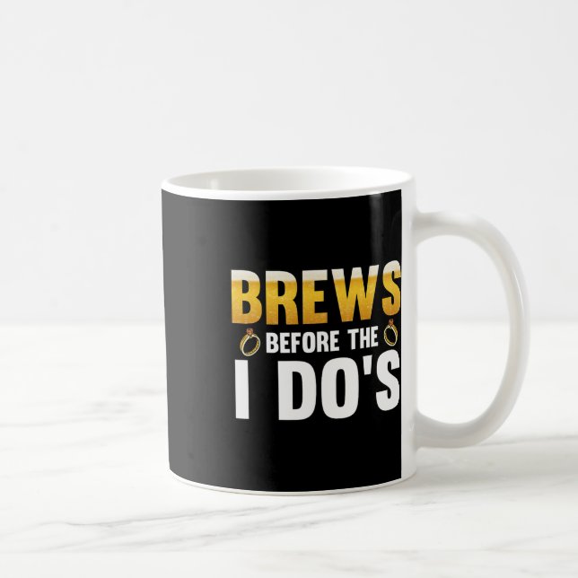 Brews Before The I Dos Groom  Coffee Mug (Right)