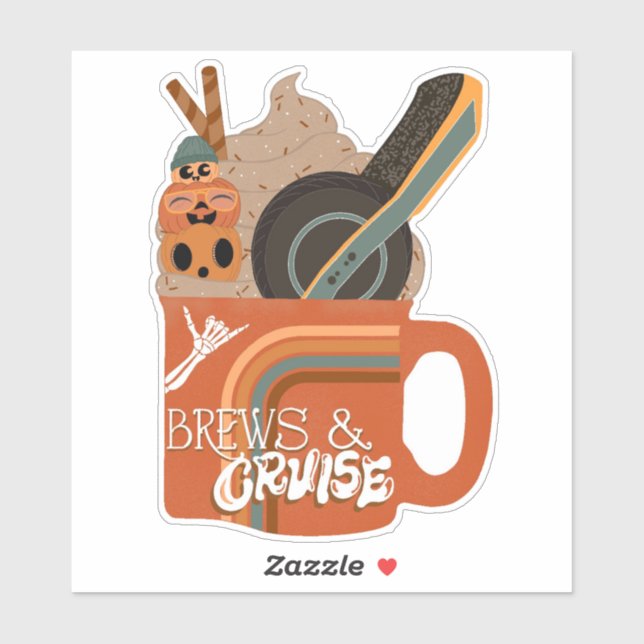 Brews & Cruise Sticker (Sheet)