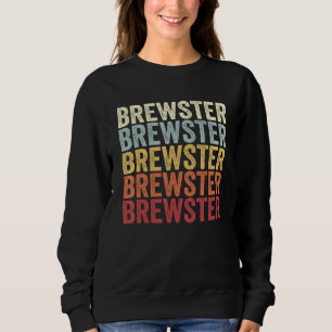 Brewster New York Brewster NY Retro Vintage Text Sweatshirt