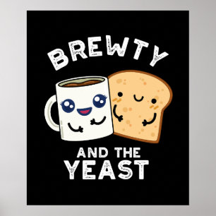 Brewty And The Yeast Funny Movie Pun Dark BG Poster