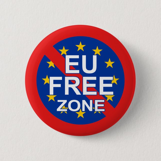 BREXIT 6 CM ROUND BADGE (Front)