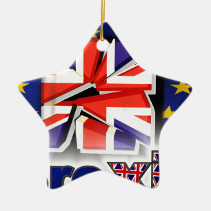 brexit ceramic tree decoration