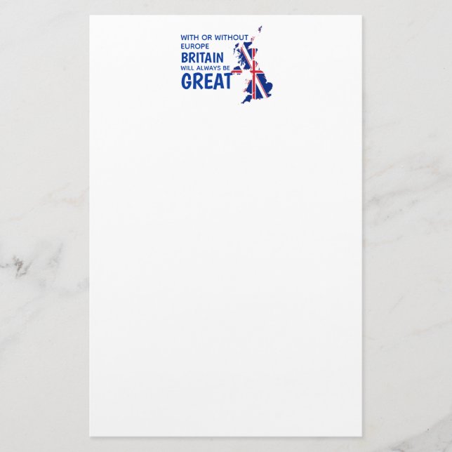 BREXIT GREAT BRITAIN EUROPE STATIONERY (Front)