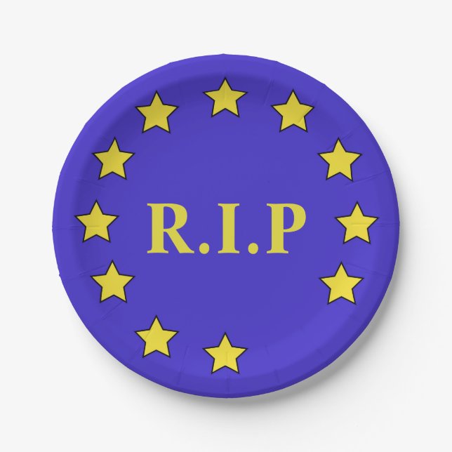 Brexit-Inspired Paper Plate (Front)