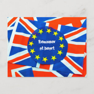 Brexit memorabilia for a major event UK leaves EU Postcard